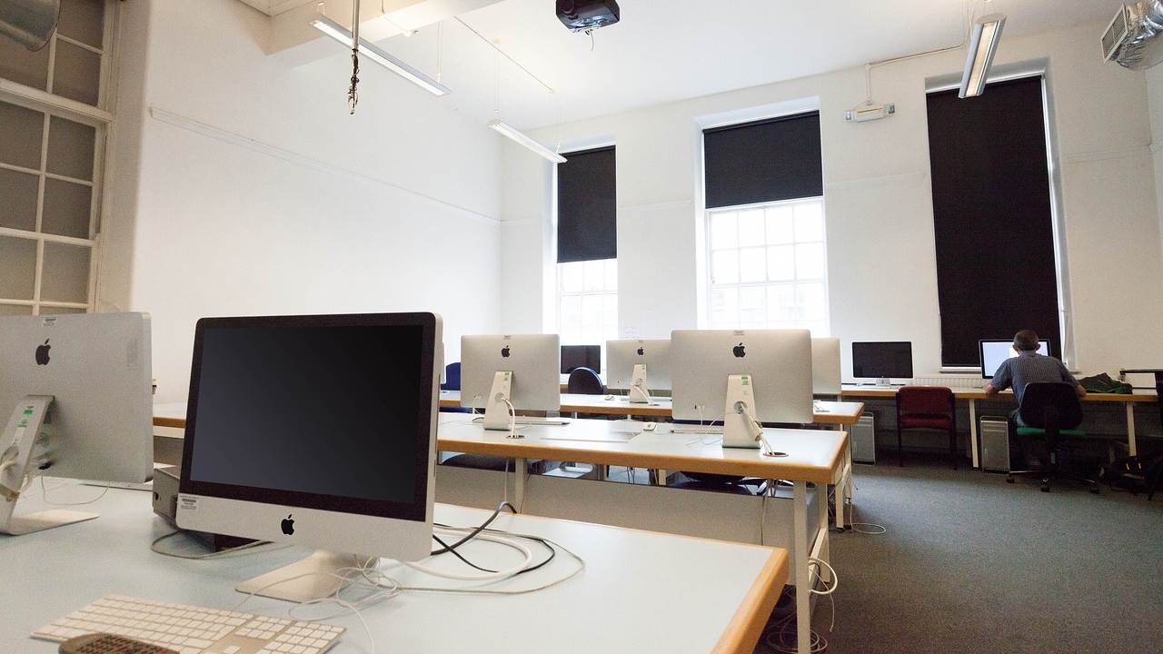 Leicester University work room
