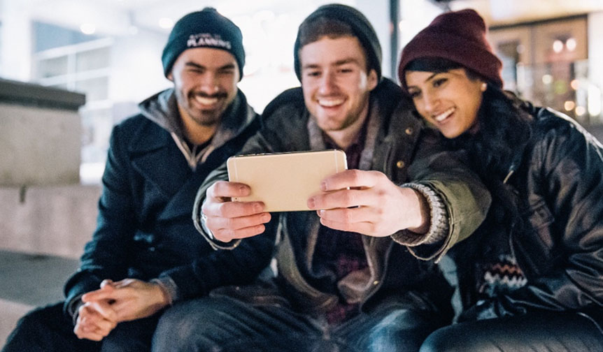 Students at Leicester student accommodation