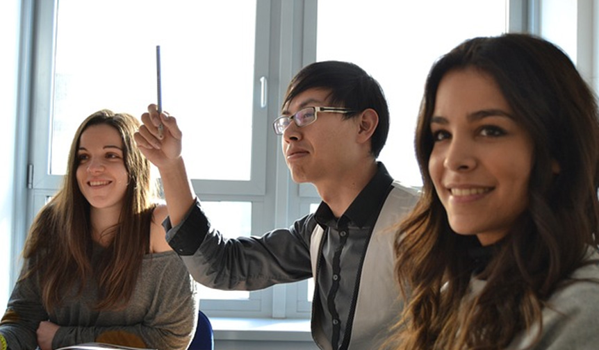 International students at leicester uni