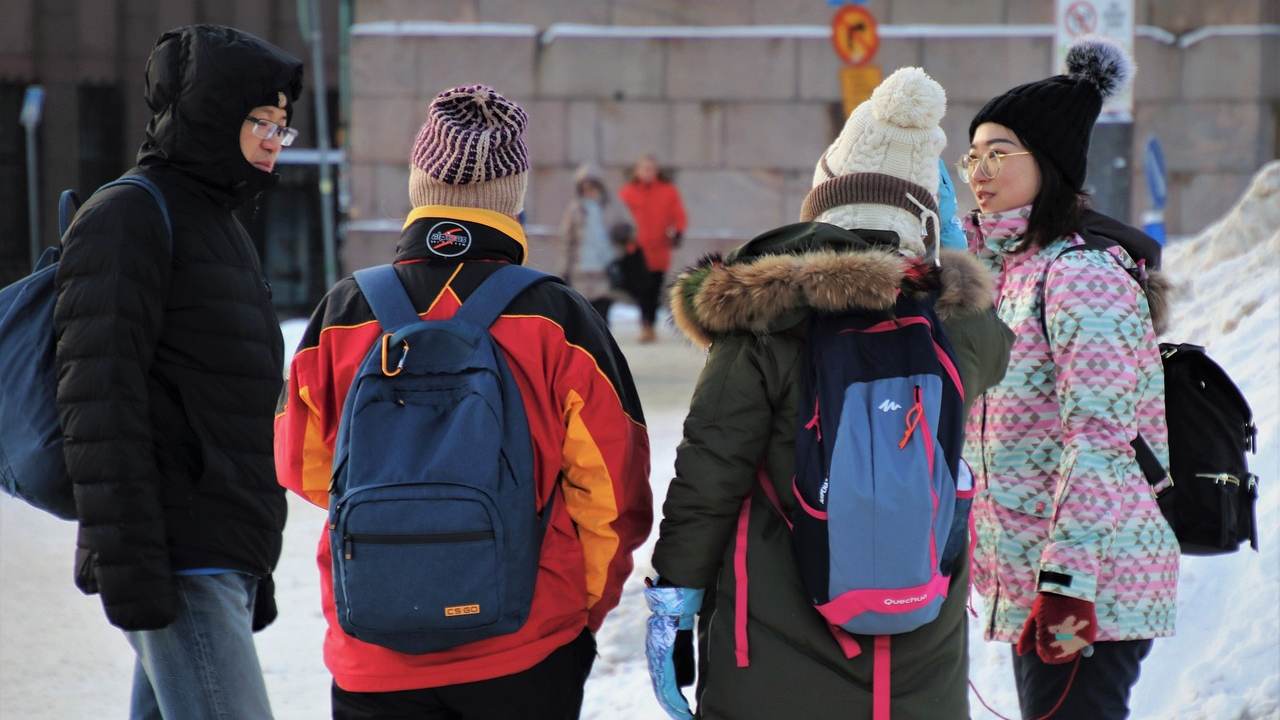 Group activities in the winter for Leicester students