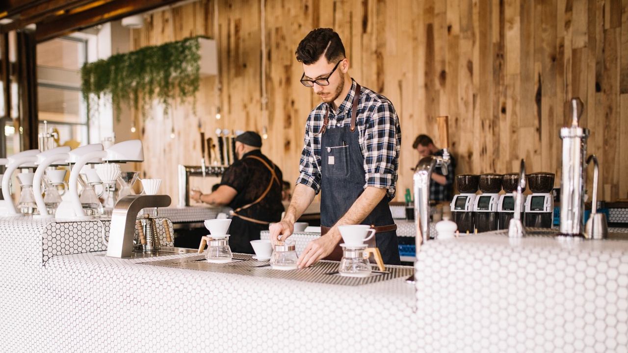 Vibrant student district with trendy cafes, shops, and entertainment venues