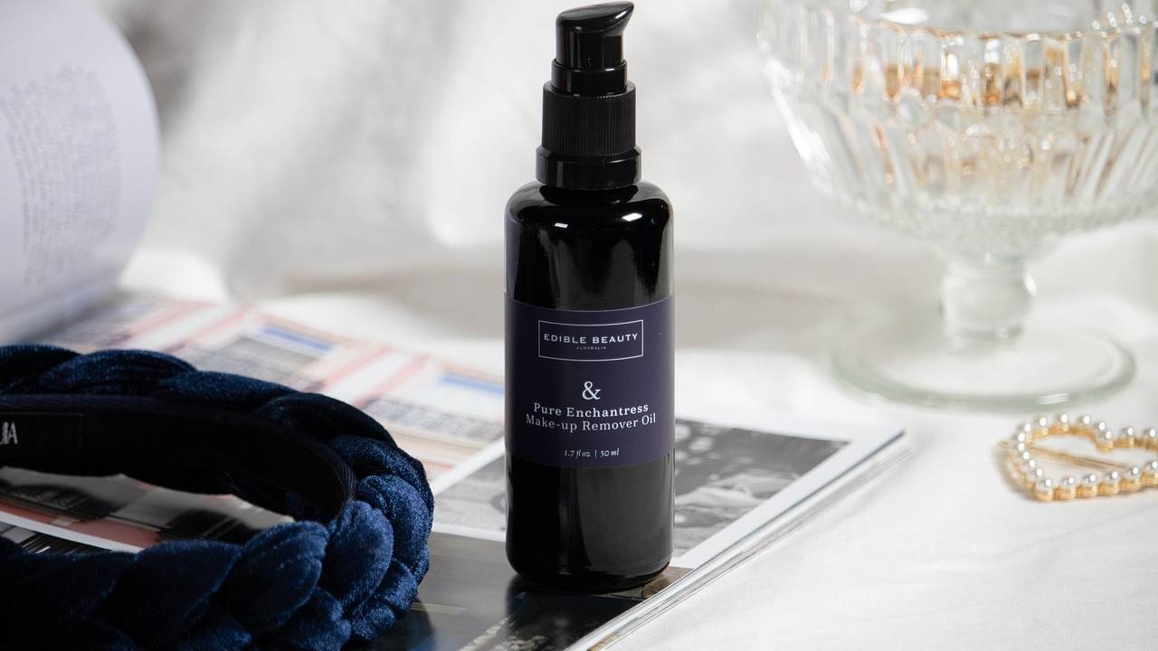 University student with makeup remover