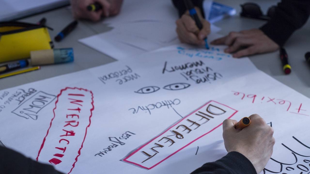 Leicester students studying
