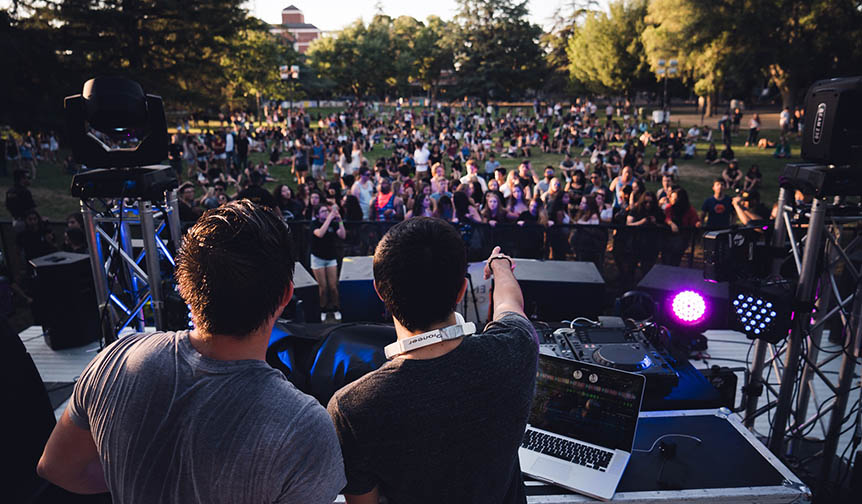 Students party at Leicester University