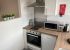 Renaissance House Loughborough Student Accommodation: One Bed Flats - Kitchen with cooker, microwave, kettle, toaster