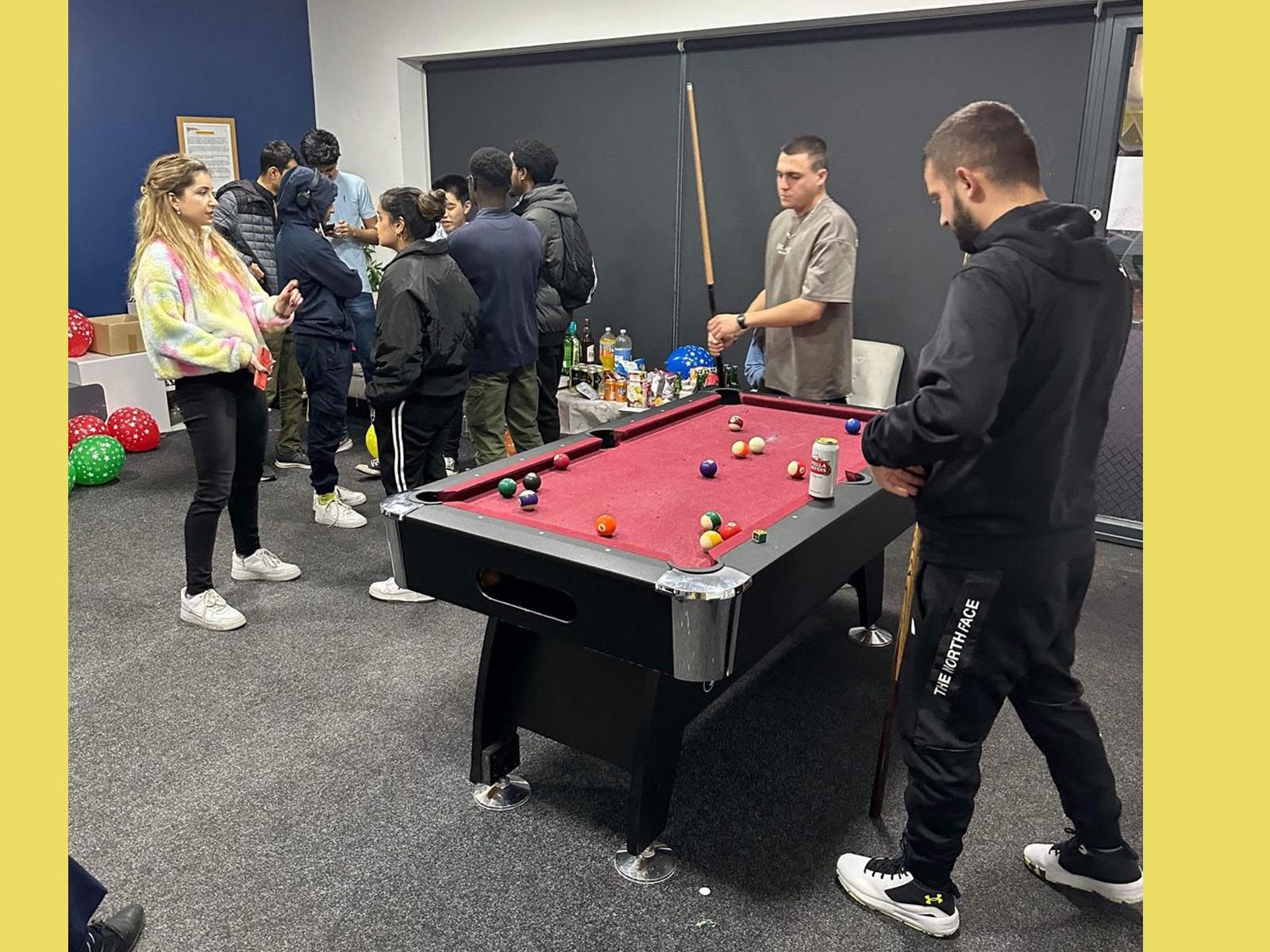 Loughborough Student Christmas Event - Playing pool