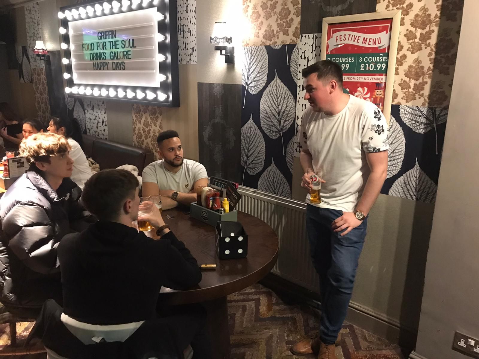 Loughborough Student Christmas Event - Matt with the boys