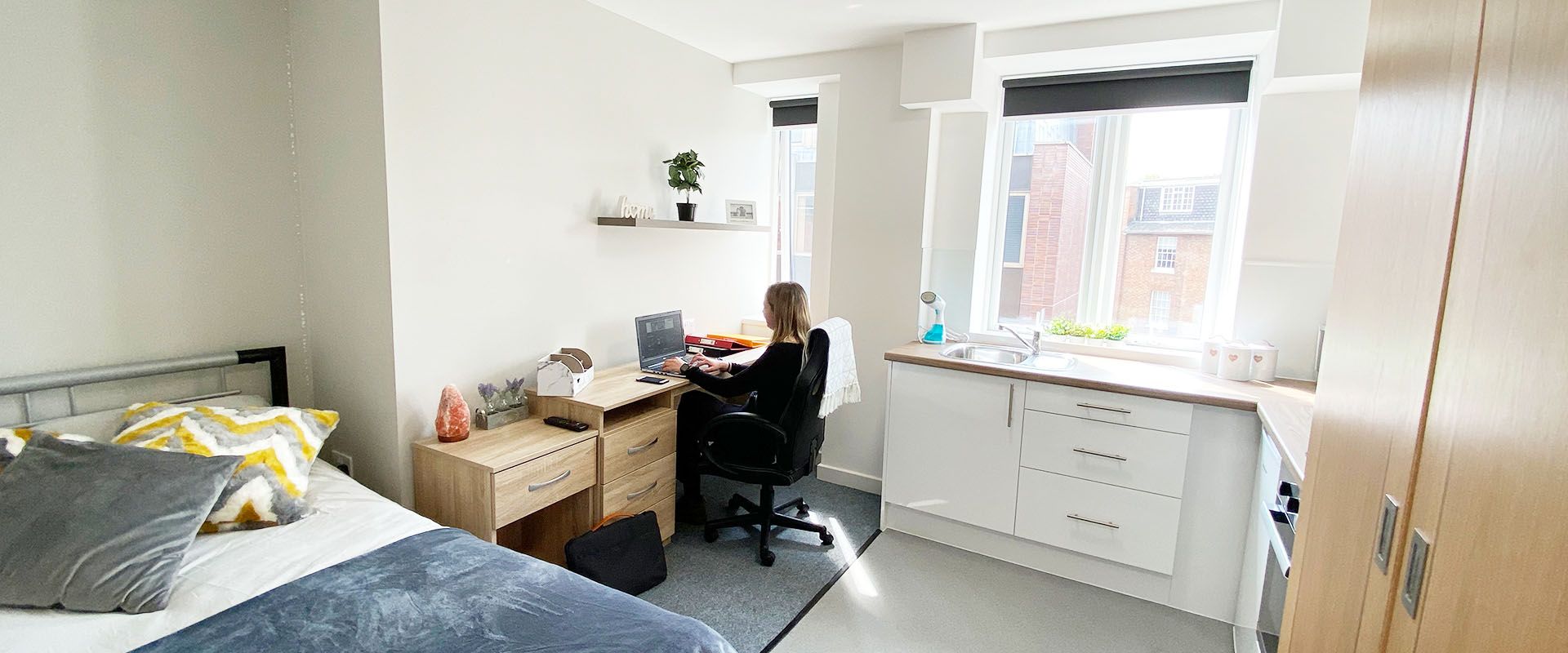 Study alongside some beautiful views of the city