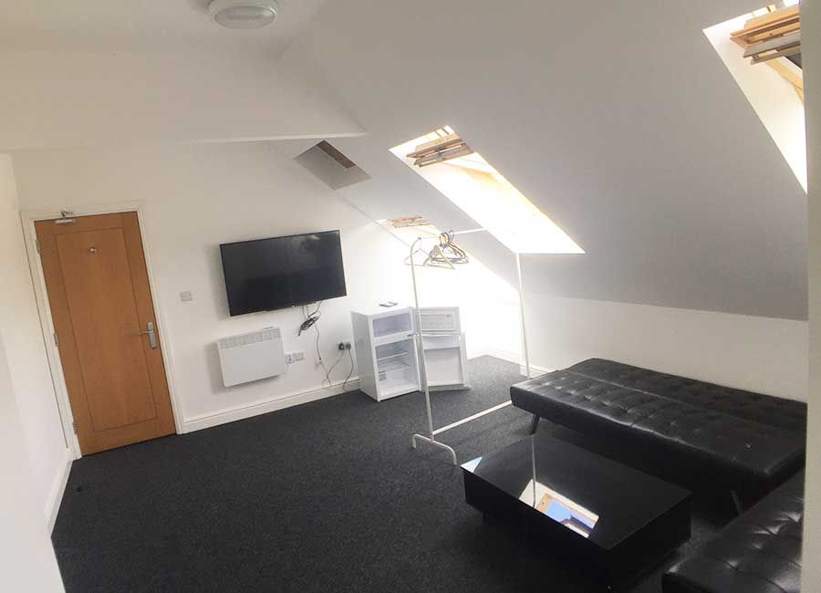 Forest Rise: Two Bed Flats - Large seating area with TV