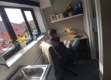 Student Accommodation Loughborough - Student Area with desk andgreat light