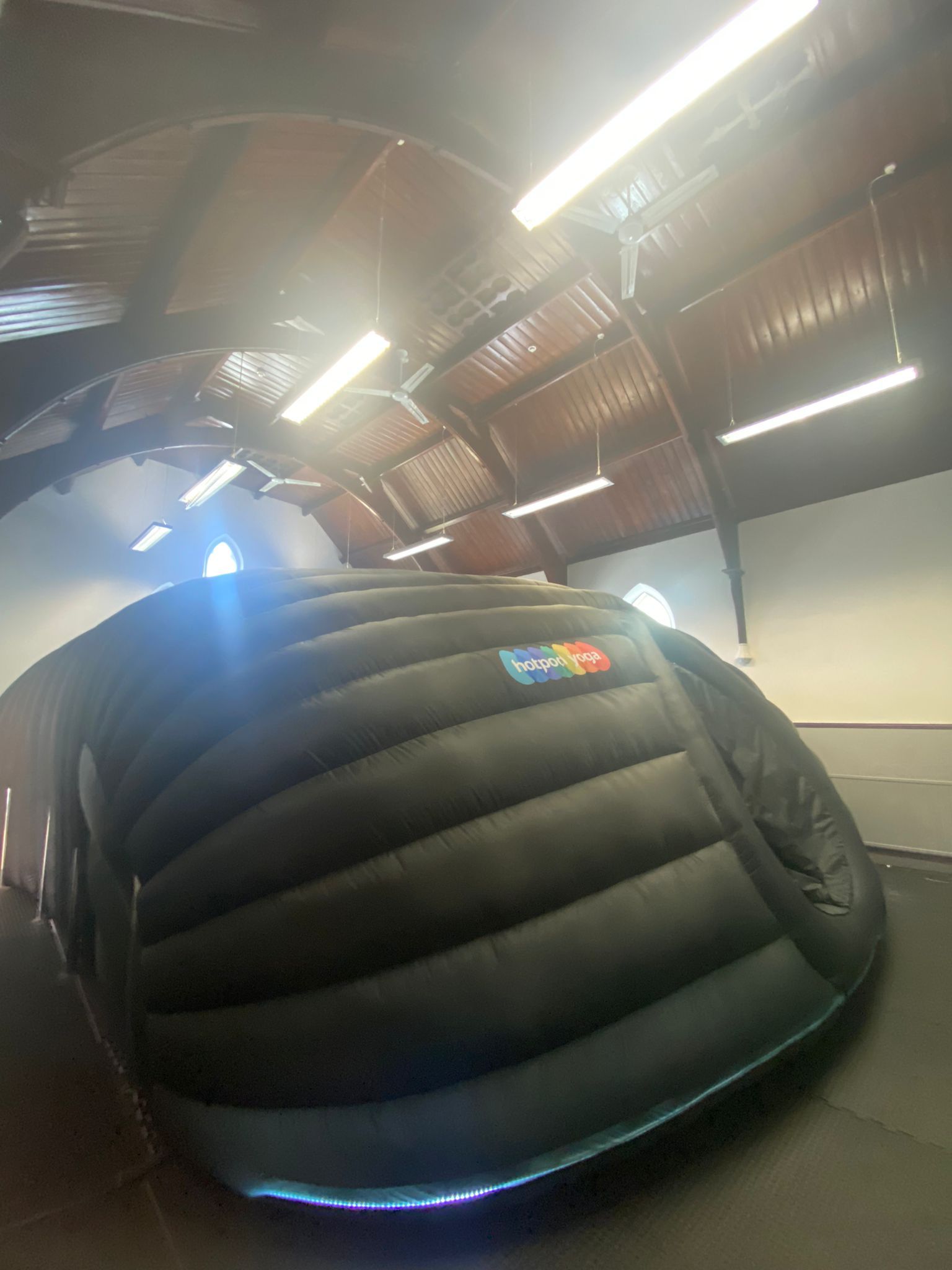 Leicester Student student hot yoga tent