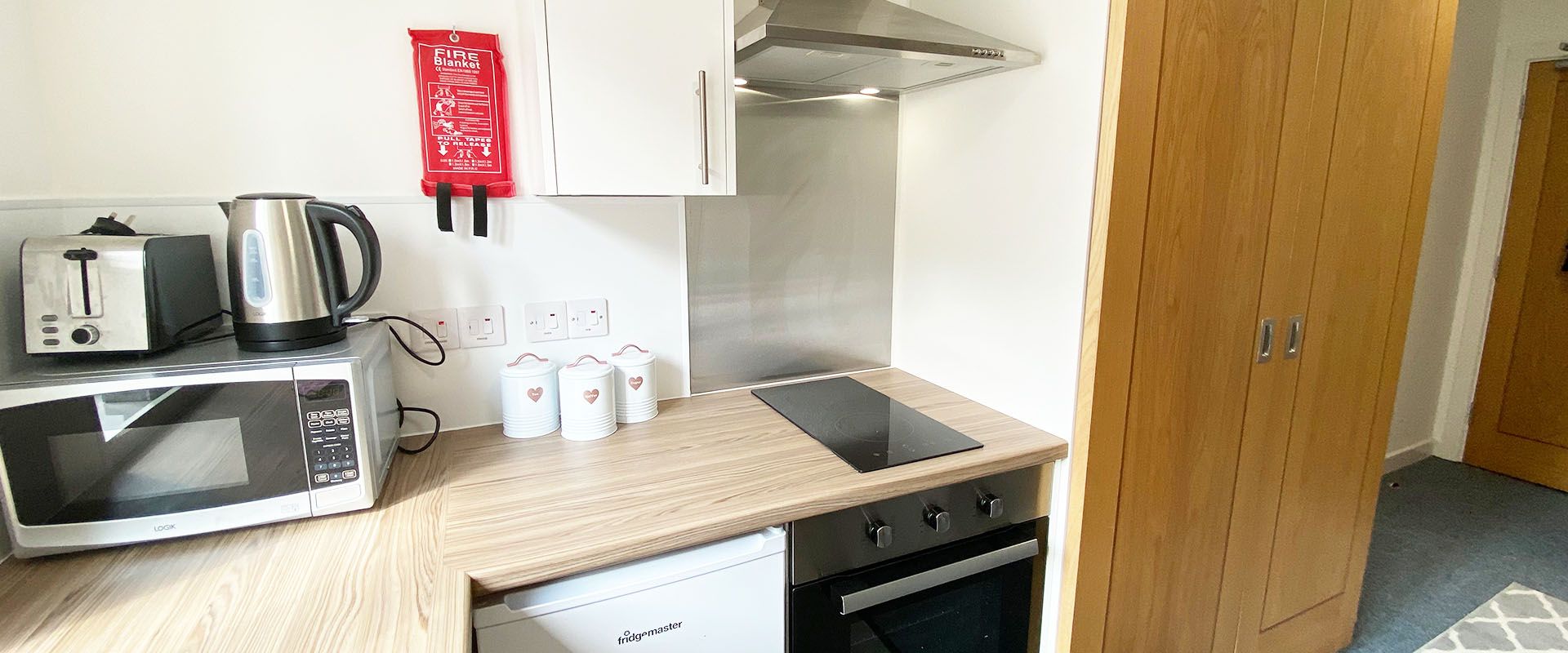 All essential kitchen appliances included in every studio