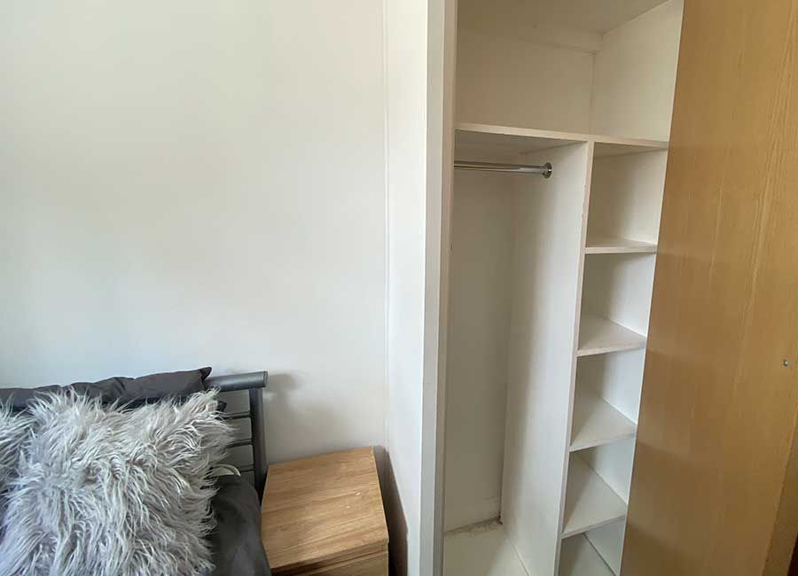 Forest Court Loughborough accommodation offering ample storage for cloths and jackets