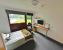 Forest Court: Ensuite Rooms Platinum - Double bed with study area with large open window